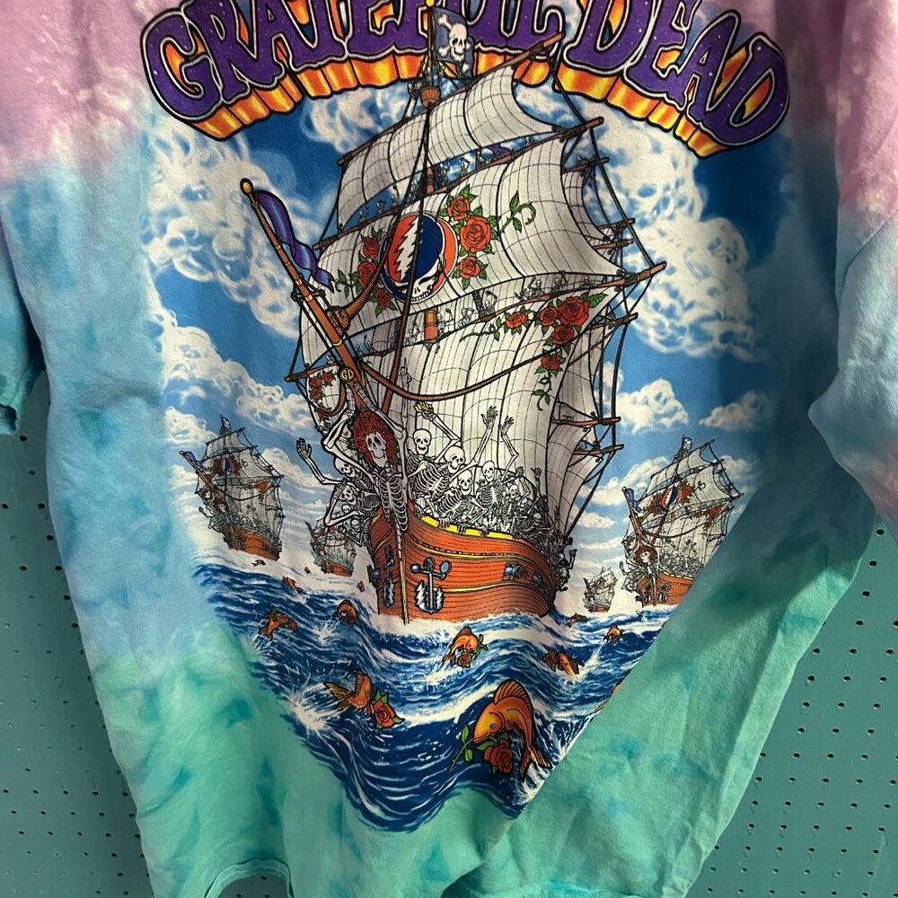 Grateful Dead Y2K Ship of Fools 2X T shirt Tie Dye - Picture 4 of 5